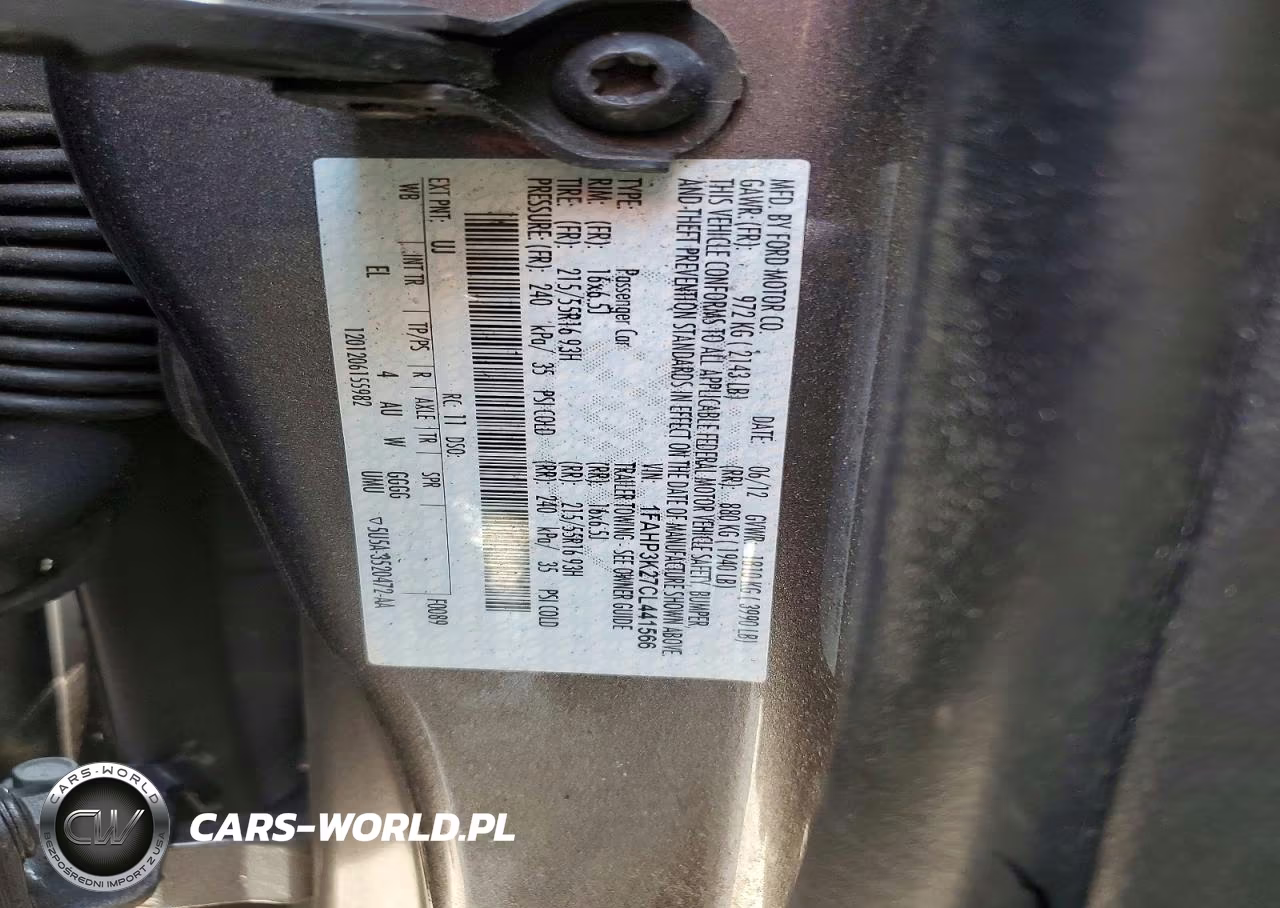 2012 Ford Focus Se VIN:1FAHP3K27CL441566 - 12