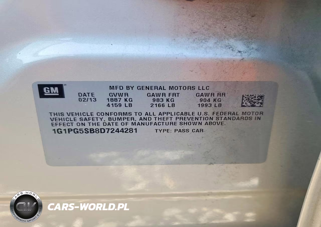 2013 Chevrolet Cruze Ltz VIN:1G1PG5SB8D7244281 - 12