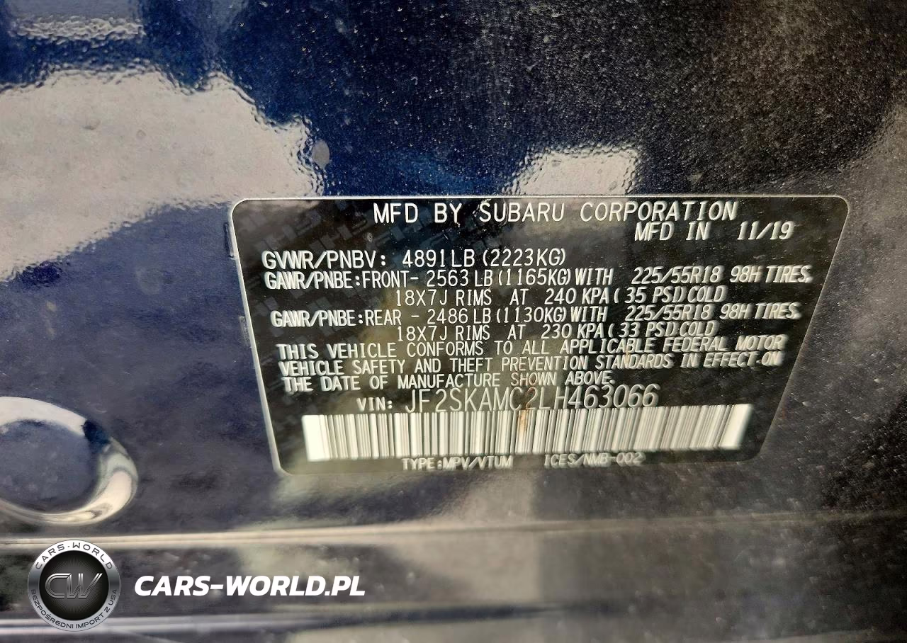2020 Subaru Forester Sport VIN:JF2SKAMC2LH463066 - 13
