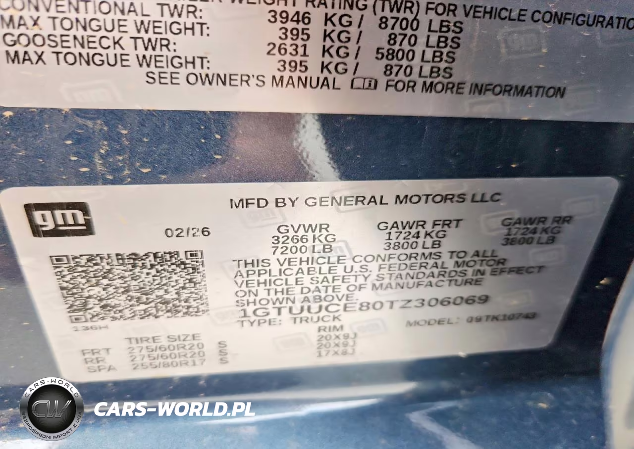 2026 GMC Sierra C1500 VIN:1GTUUCE80TZ306069 - 12