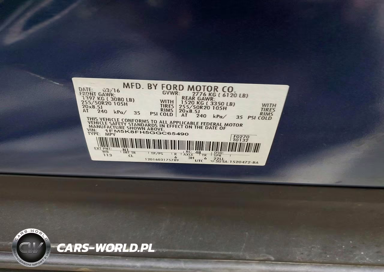 2016 Ford Explorer Limited VIN:1FM5K8FH5GGC65490 - 13