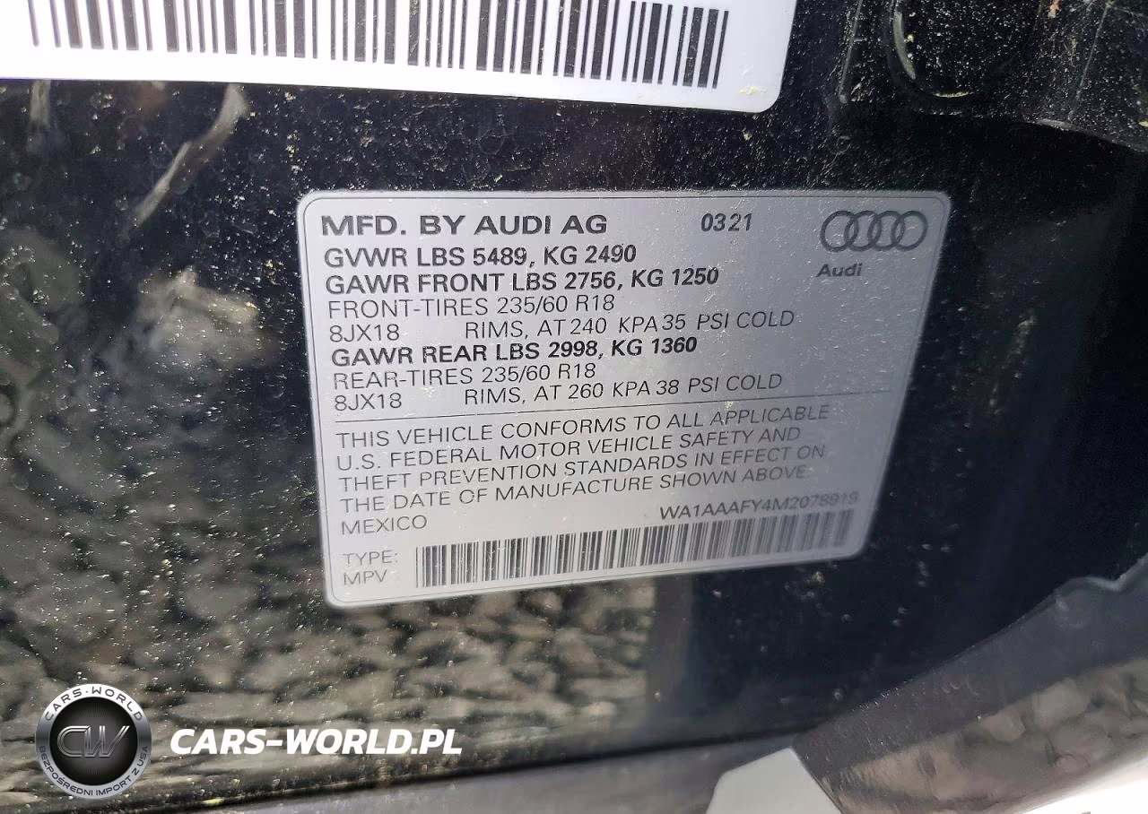 2021 Audi Q5 Premium VIN:WA1AAAFY4M2078919 - 13
