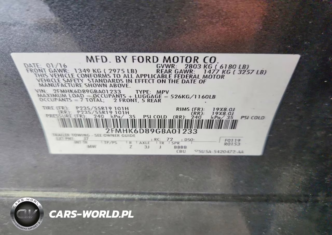 2016 Ford Flex Limited VIN:2FMHK6D89GBA01233 - 14
