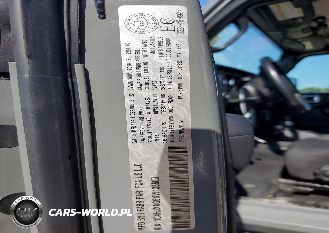 2022 Jeep Wrangler Sport VIN:1C4HJXAG6NW138800 - 13