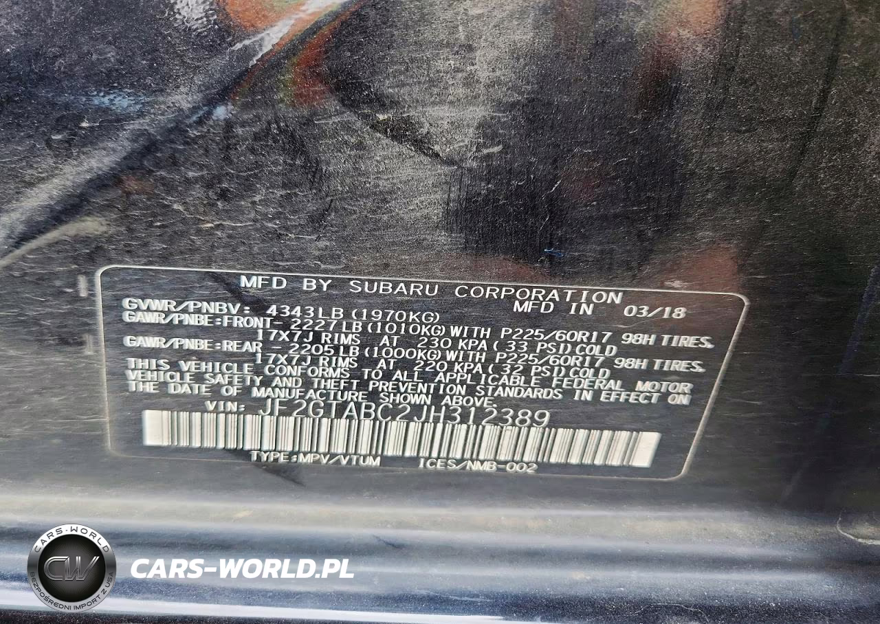 2018 Subaru Crosstrek Premium VIN:JF2GTABC2JH312389 - 14