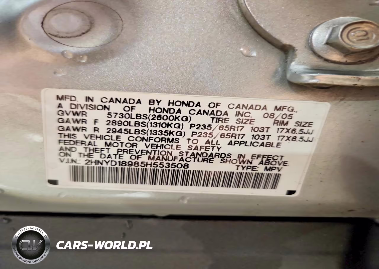 2005 Acura Mdx Touring VIN:2HNYD18985H553508 - 13