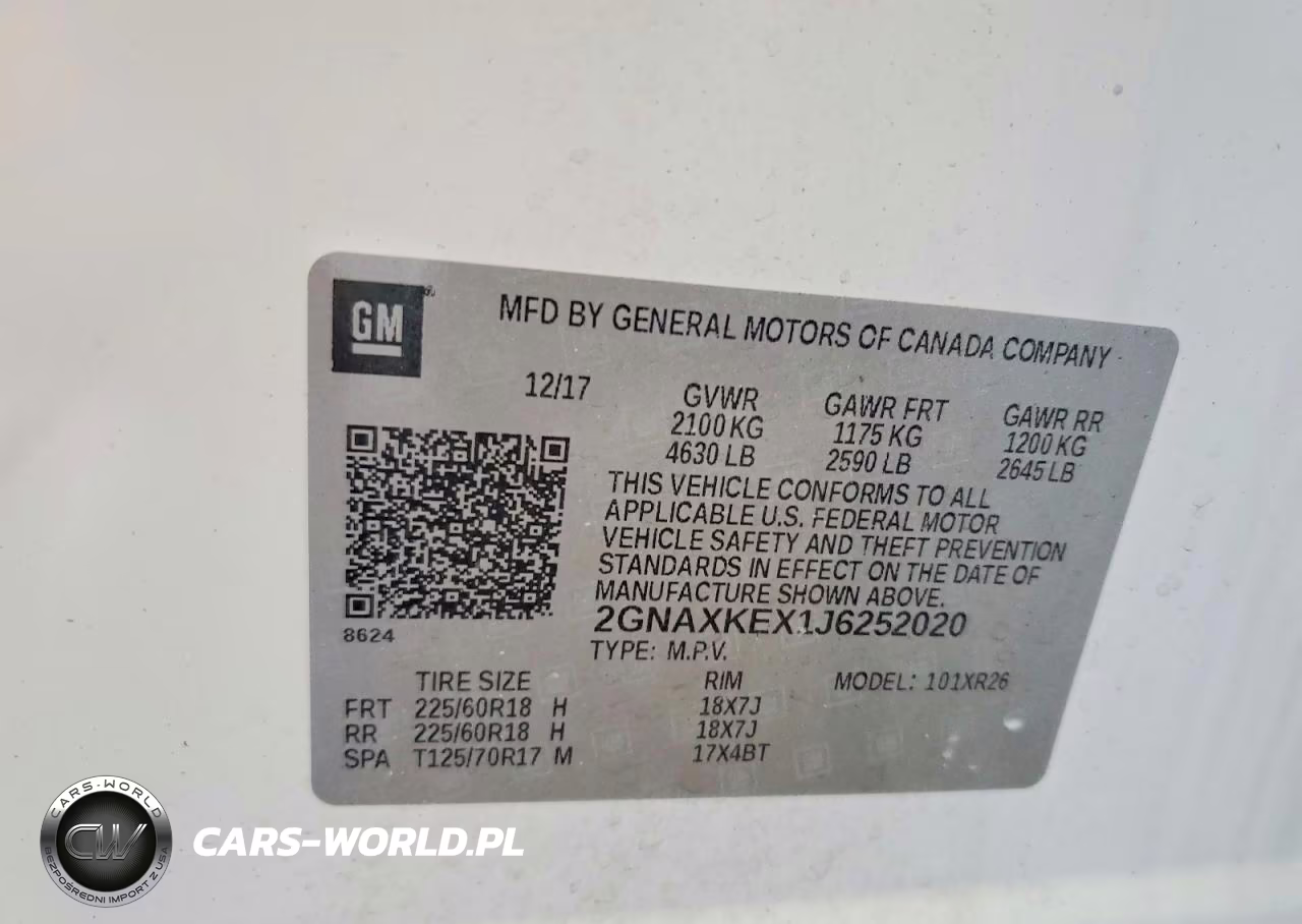 2018 Chevrolet Equinox Lt VIN:2GNAXKEX1J6252020 - 13