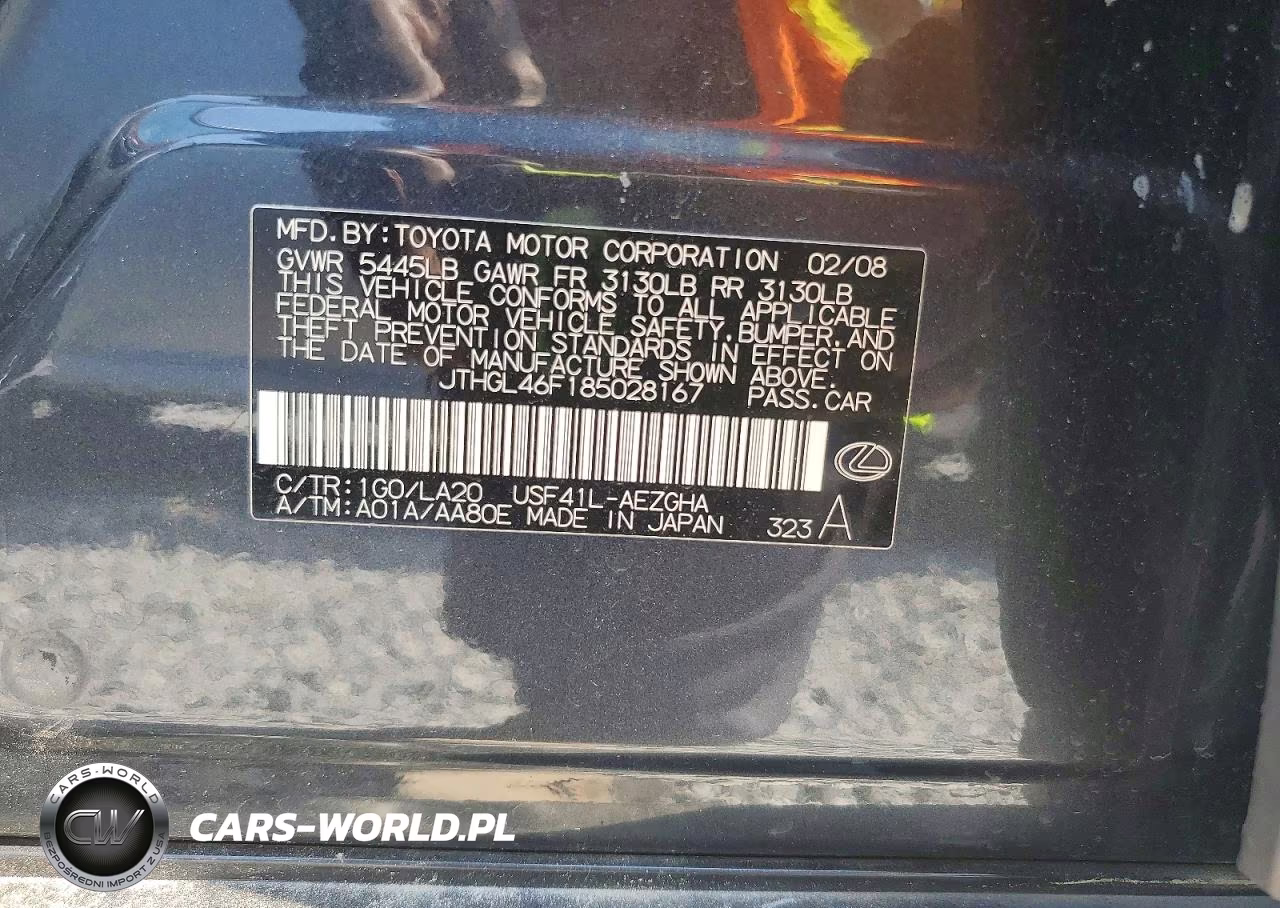 2008 Lexus Ls 460L VIN:JTHGL46F185028167 - 12