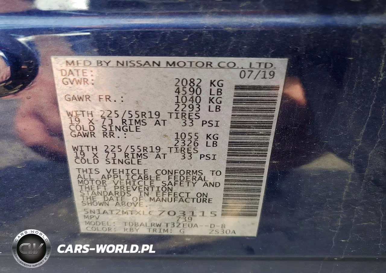 2020 Nissan Rogue Sl VIN:5N1AT2MTXLC703115 - 12
