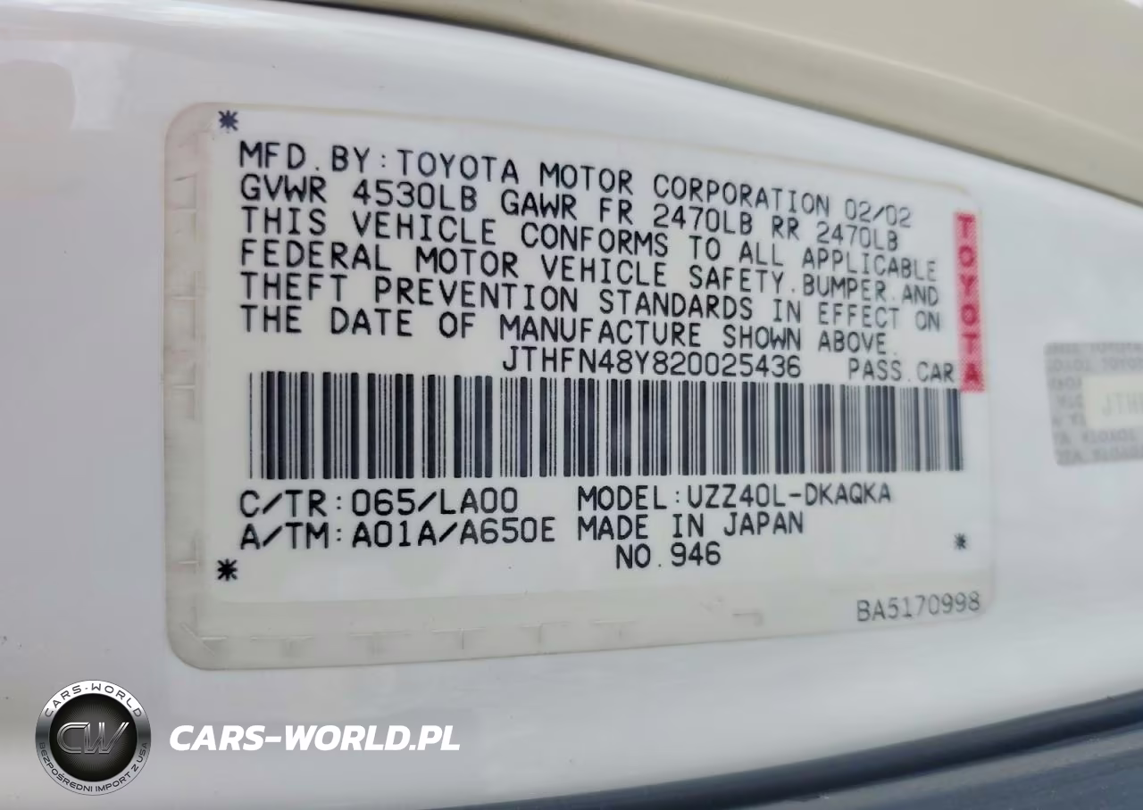 2002 Lexus Sc 430 VIN:JTHFN48Y820025436 - 12