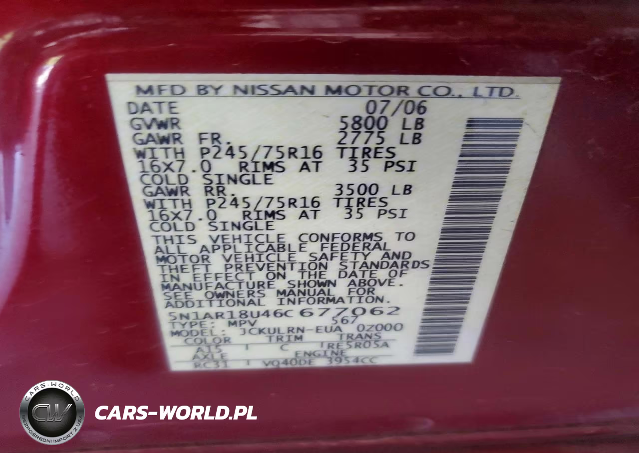 2006 Nissan Pathfinder S VIN:5N1AR18U46C677062 - 12