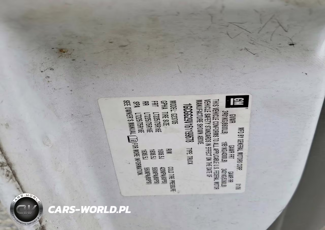2006 Chevrolet Express G2500 VIN:1GCGG29V161199678 - 12
