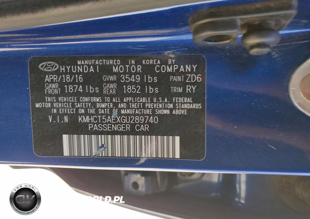 2016 Hyundai Accent VIN:KMHCT5AEXGU289740 - 13