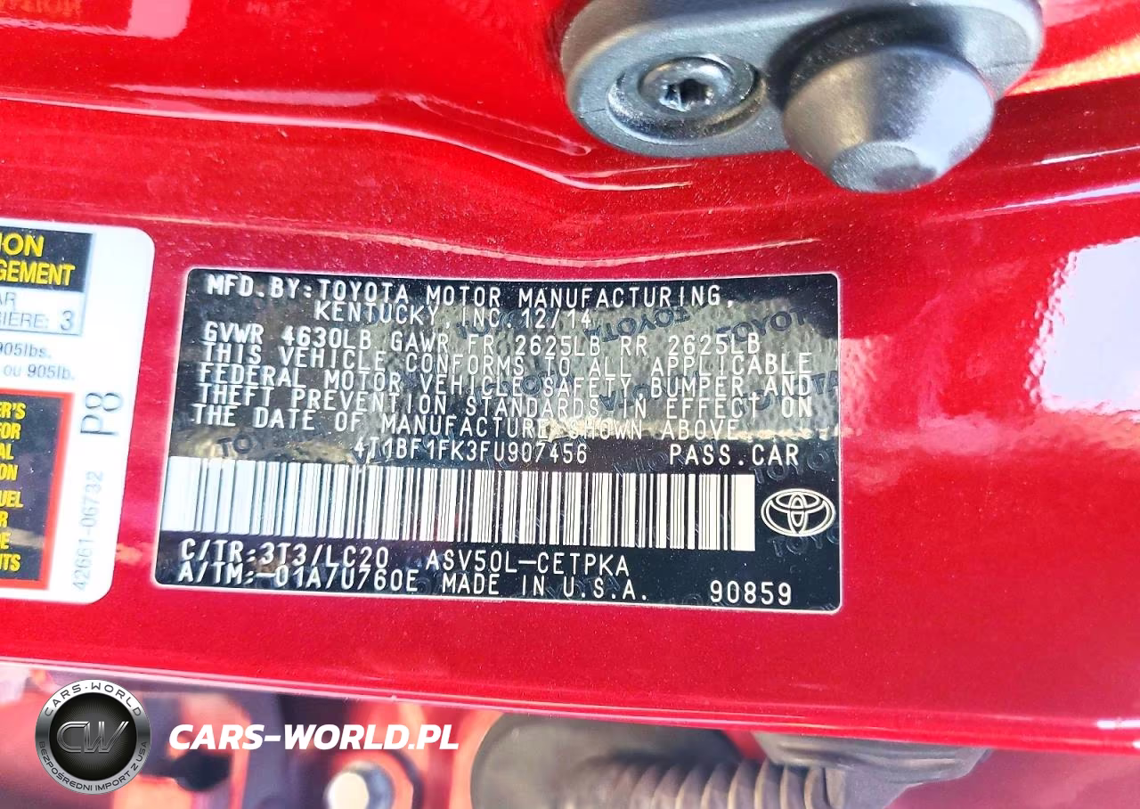 2015 Toyota Camry Xse VIN:4T1BF1FK3FU907456 - 13