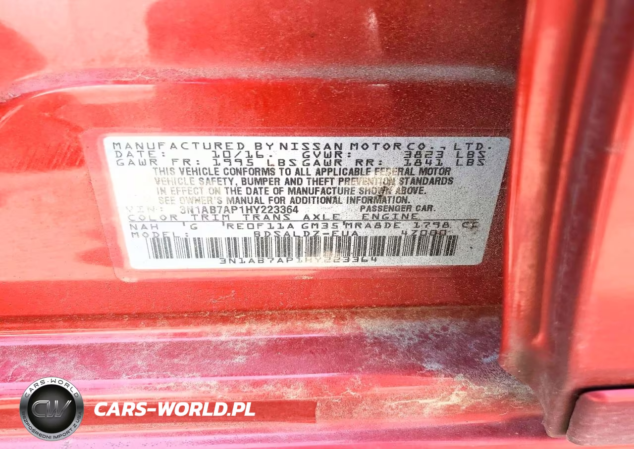 2017 Nissan Sentra Sv VIN:3N1AB7AP1HY223364 - 12