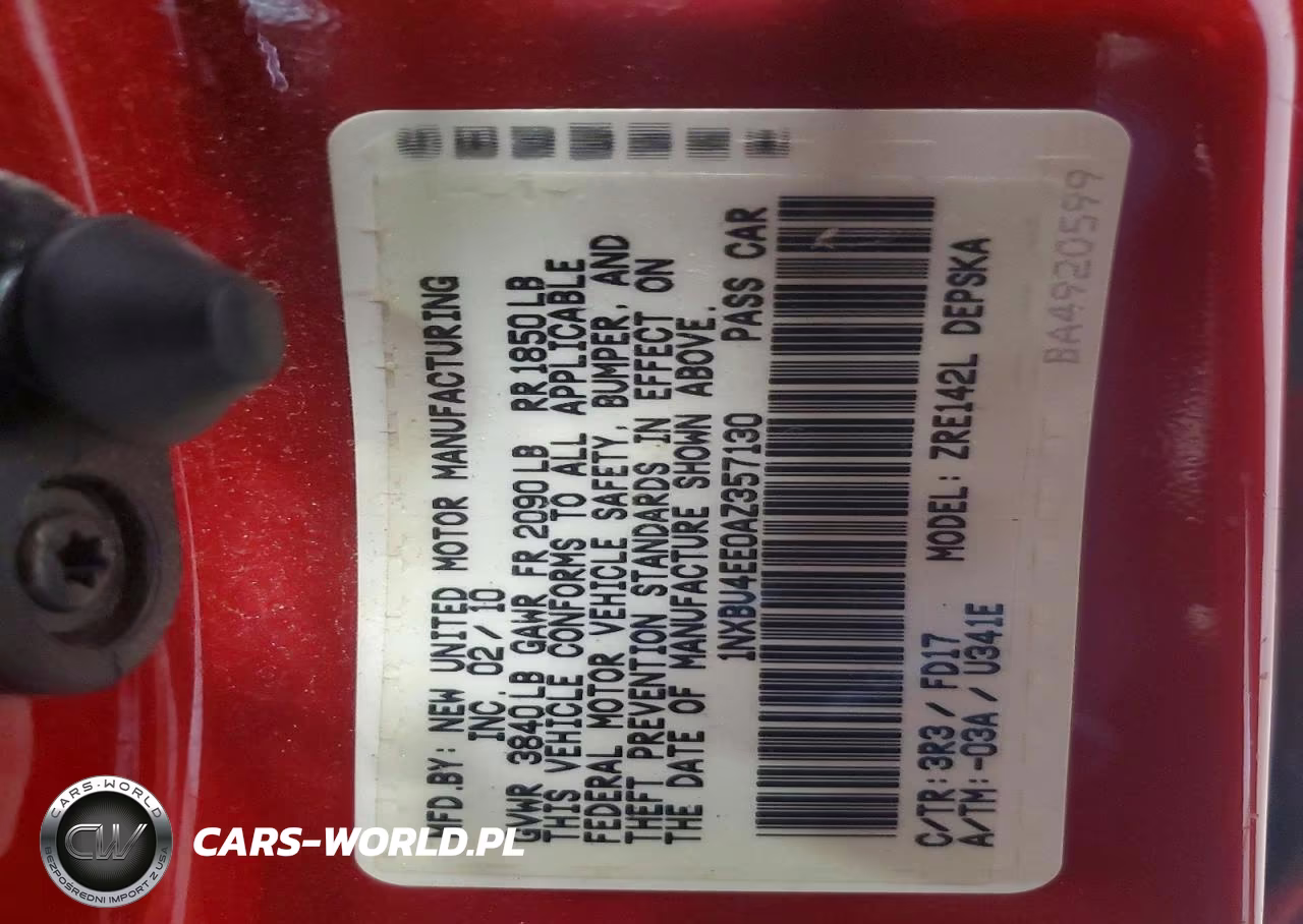 2010 Toyota Corolla S VIN:1NXBU4EE0AZ357130 - 13