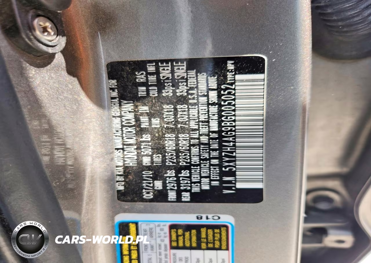 2011 Hyundai Santa Fe Se VIN:5XYZH4AG9BG005052 - 13