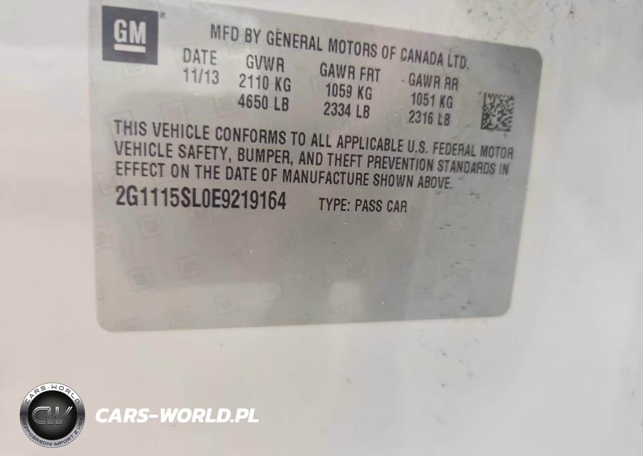 2014 Chevrolet Impala Lt VIN:2G1115SL0E9219164 - 12