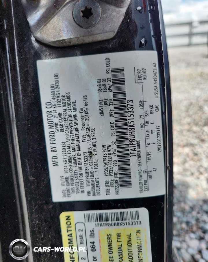 2019 Ford Mustang VIN:1FATP8UH8K5153373 - 12