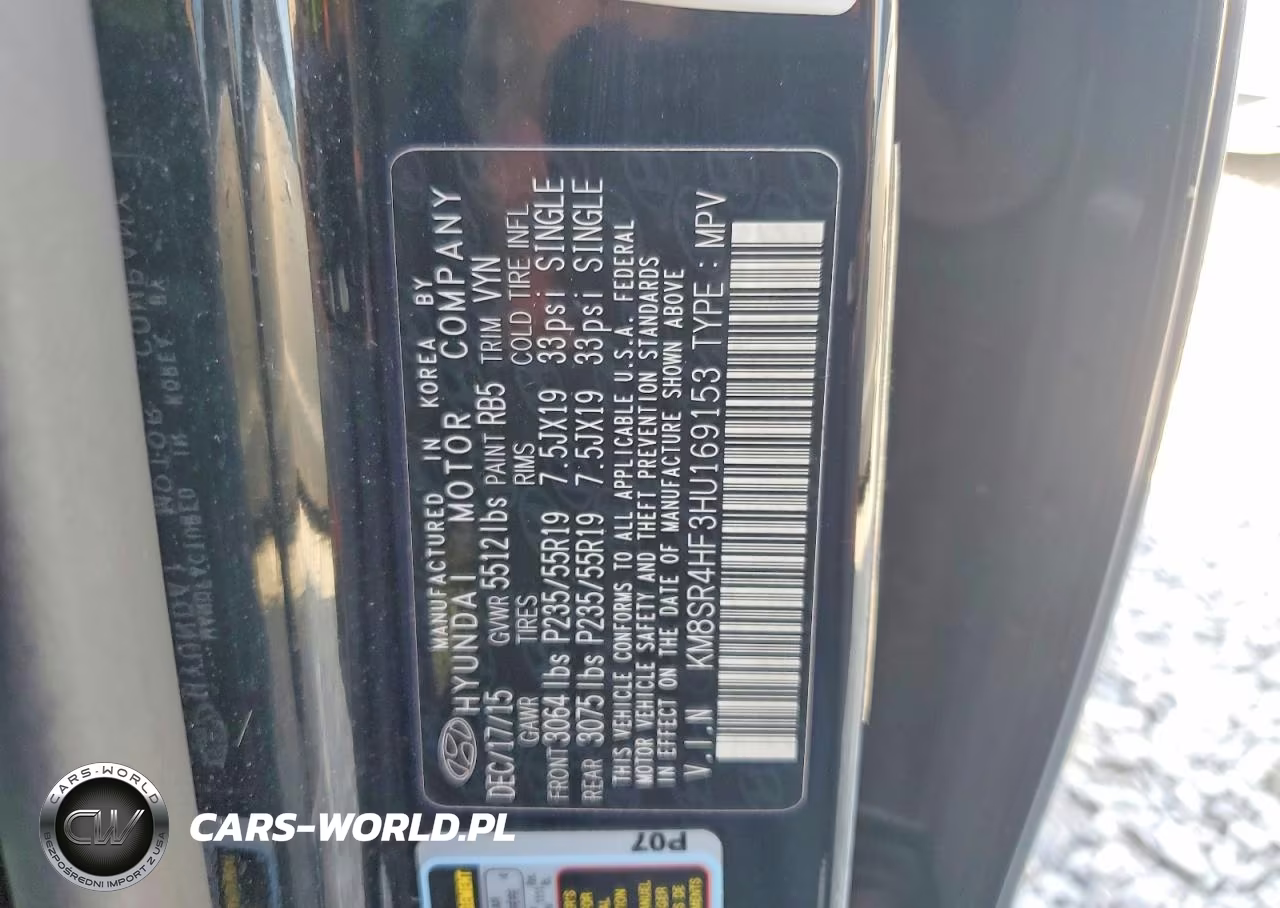 2017 Hyundai Santa Fe Limited Ultimate VIN:KM8SR4HF3HU169153 - 13