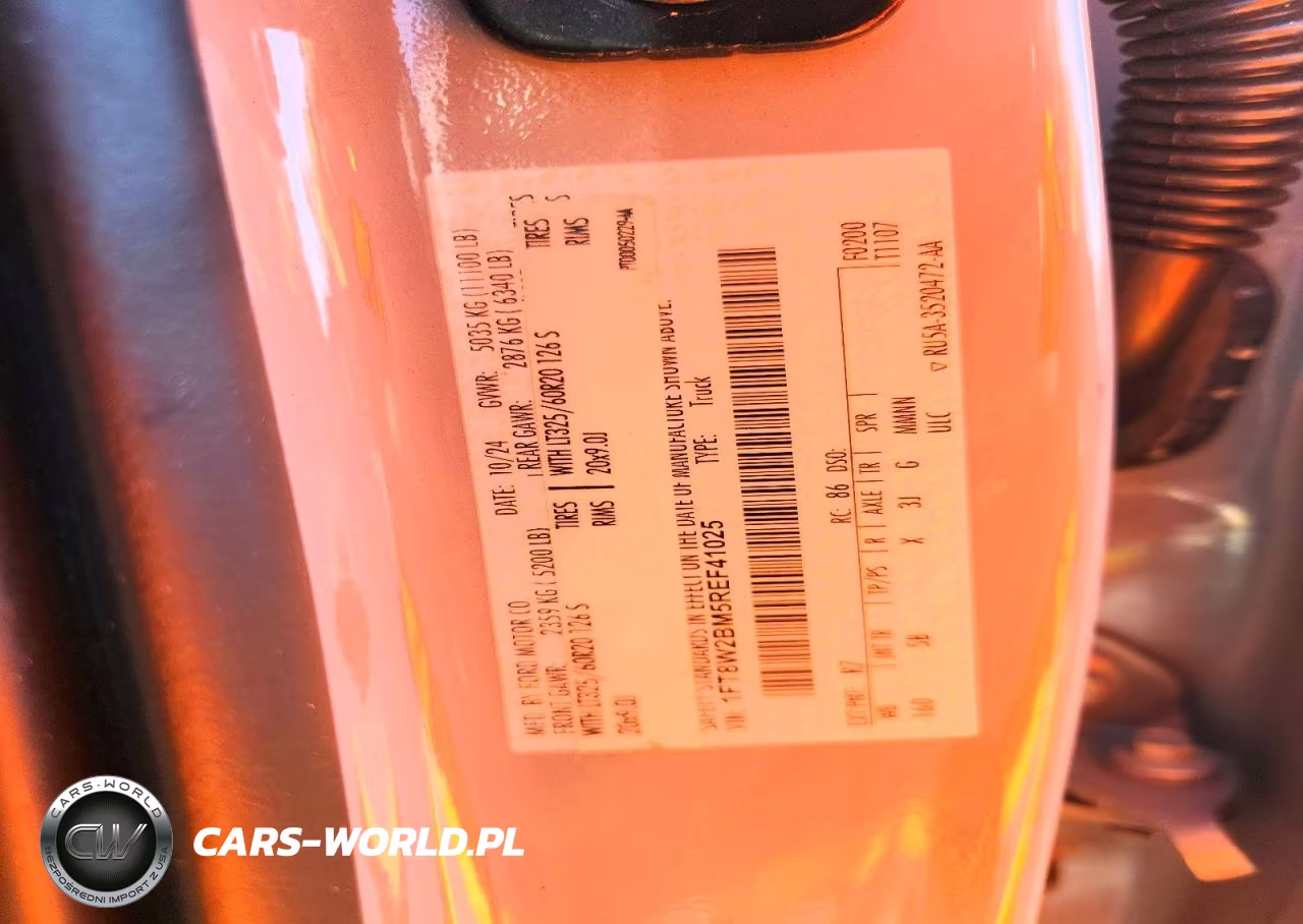 2024 Ford F250 Super Duty VIN:1FT8W2BM5REF41025 - 12