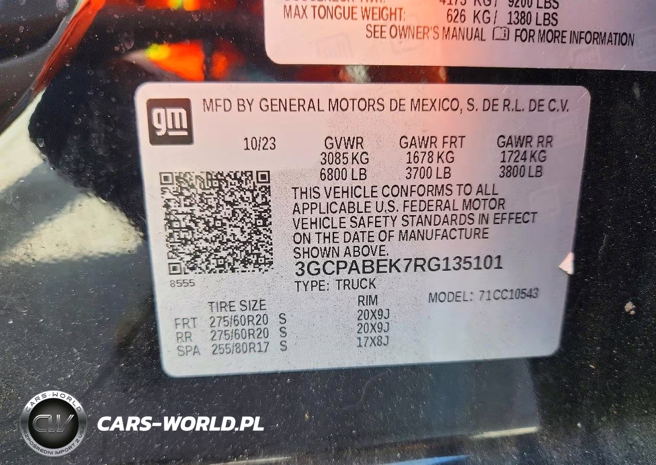 2024 Chevrolet Silverado C1500 Custom VIN:3GCPABEK7RG135101 - 12