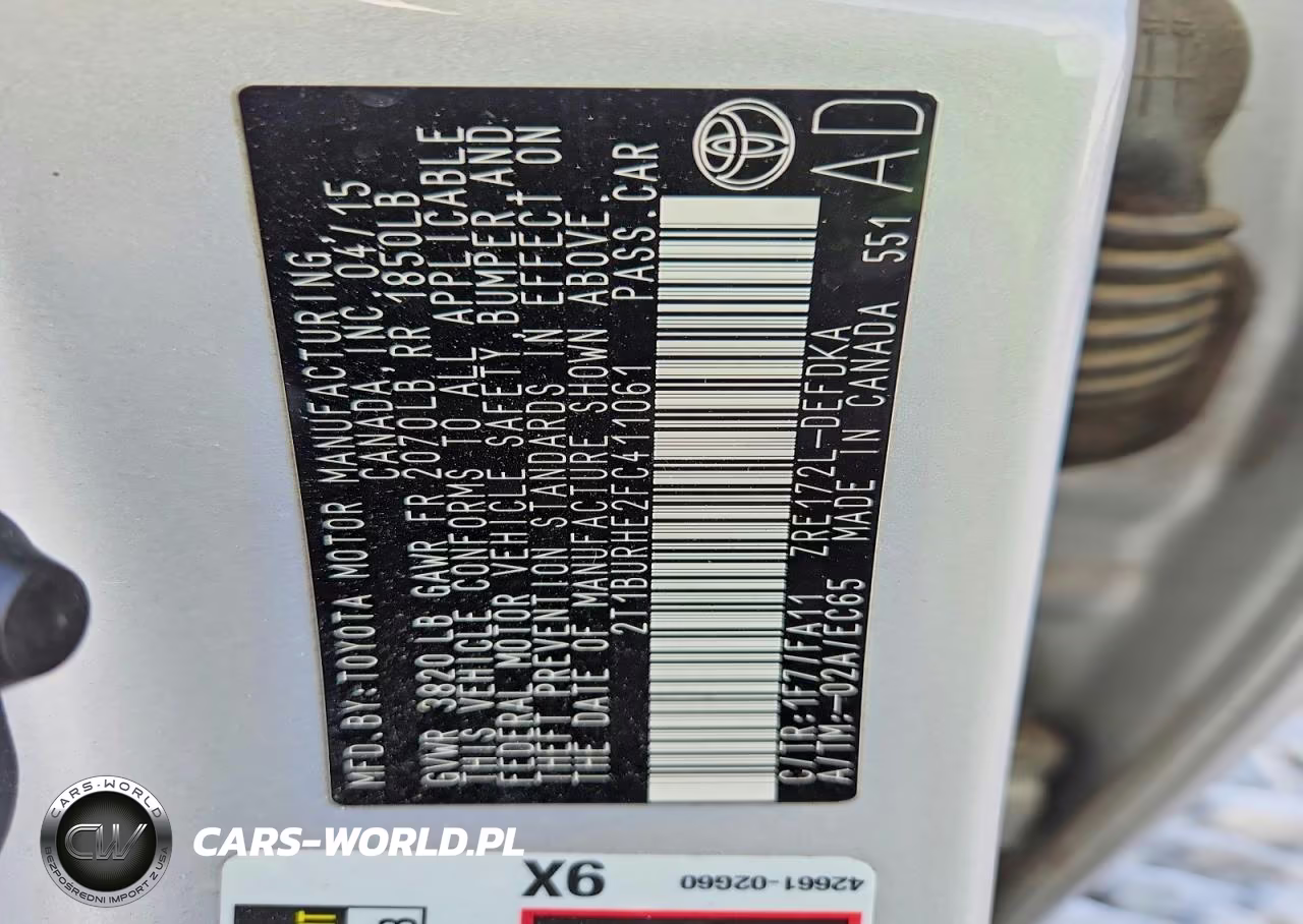 2015 Toyota Corolla L VIN:2T1BURHE2FC411061 - 12
