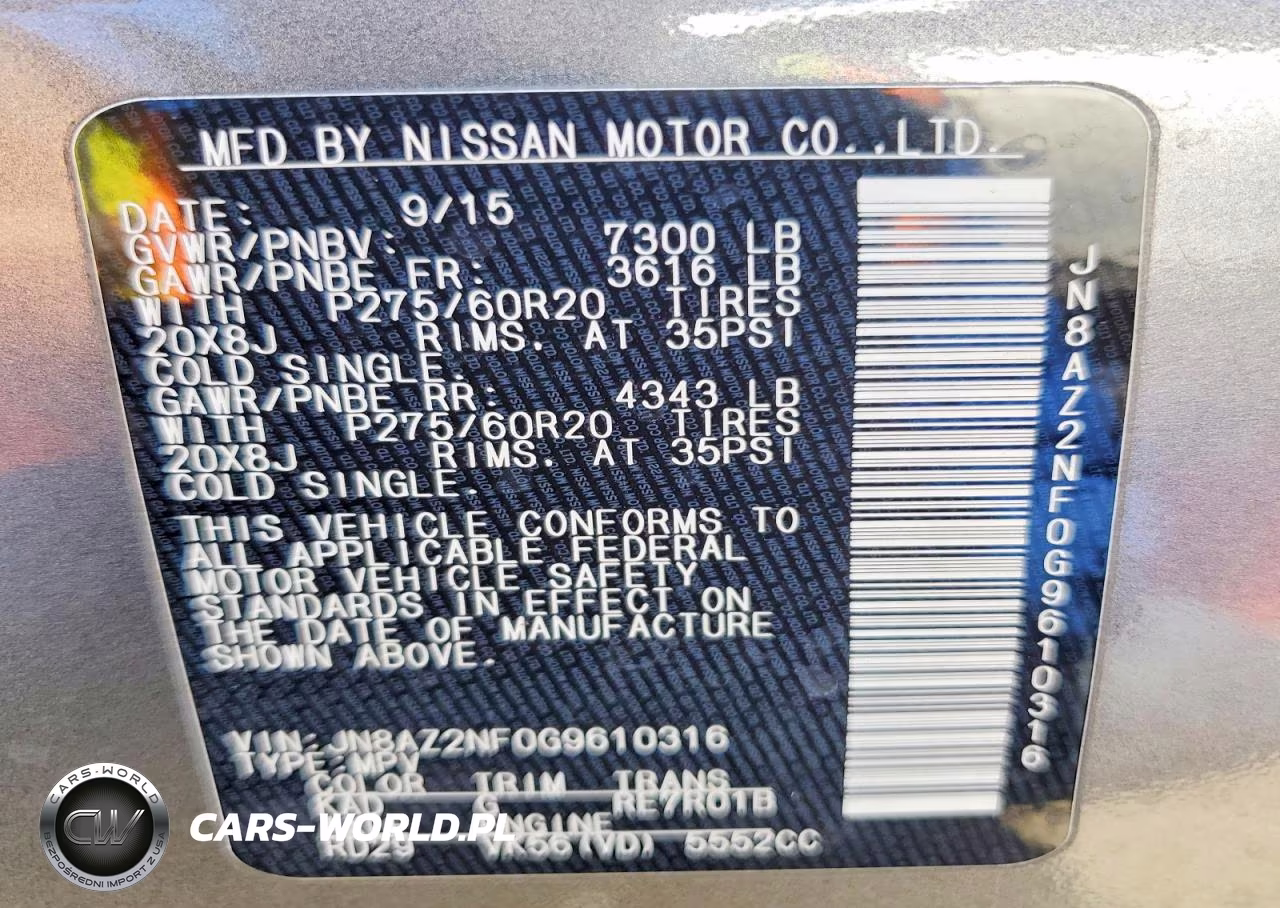 2016 Infiniti Qx80 Base VIN:JN8AZ2NF0G9610316 - 13