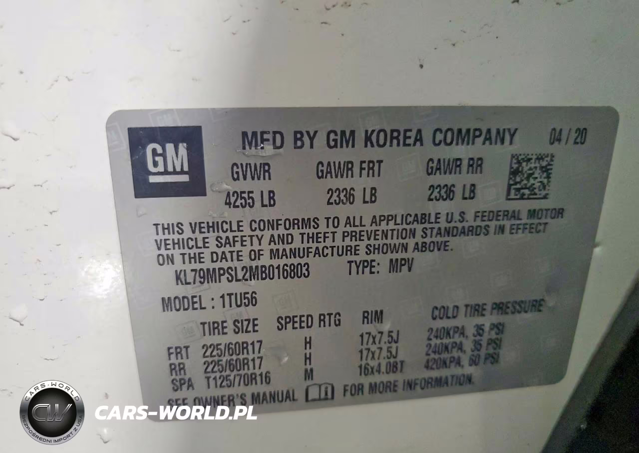 2021 Chevrolet Trailblazer Lt VIN:KL79MPSL2MB016803 - 12
