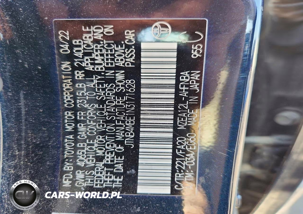 2022 Toyota Corolla Hatchback Se VIN:JTNB4MBE1N3171628 - 13