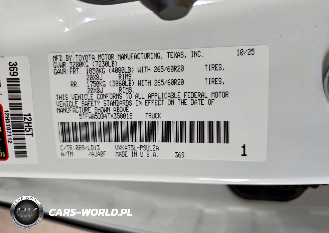 2026 Toyota Tundra Limited VIN:5TFWA5DB4TX358018 - 12