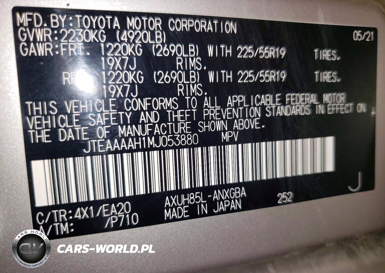 2021 Toyota Venza Xle VIN:JTEAAAAH1MJ053880 - 14