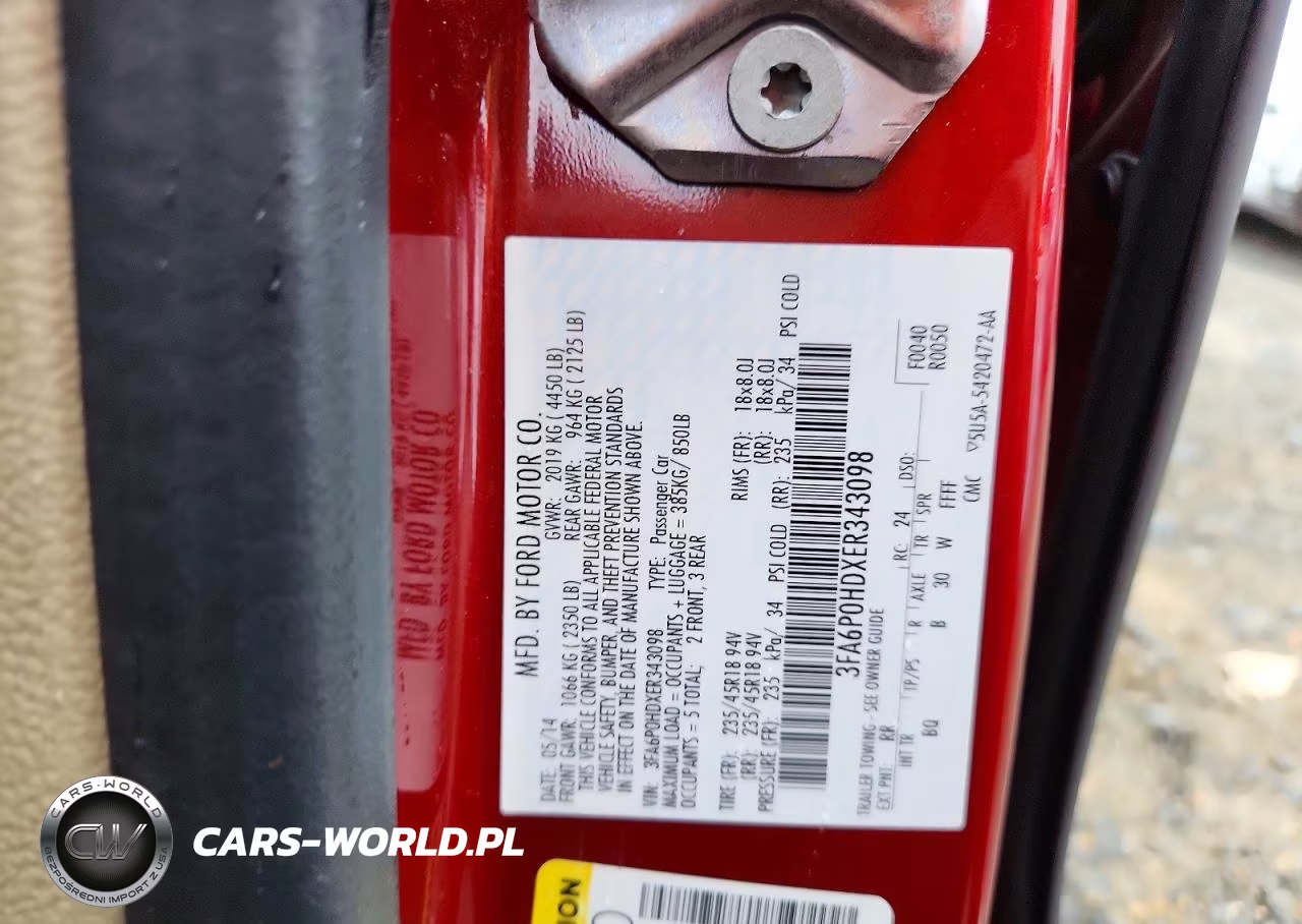 2014 Ford Fusion Se VIN:3FA6P0HDXER343098 - 12