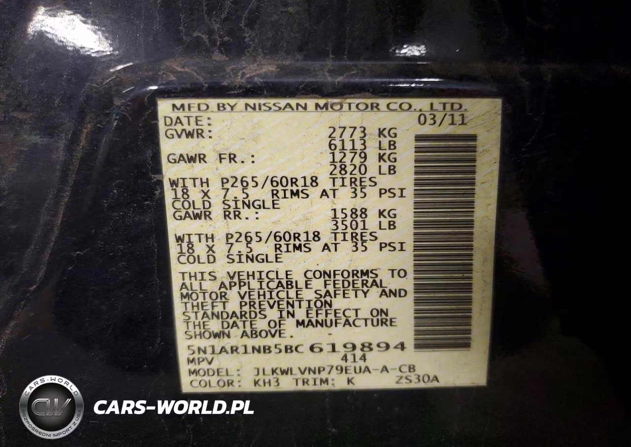 2011 Nissan Pathfinder S VIN:5N1AR1NB5BC619894 - 14