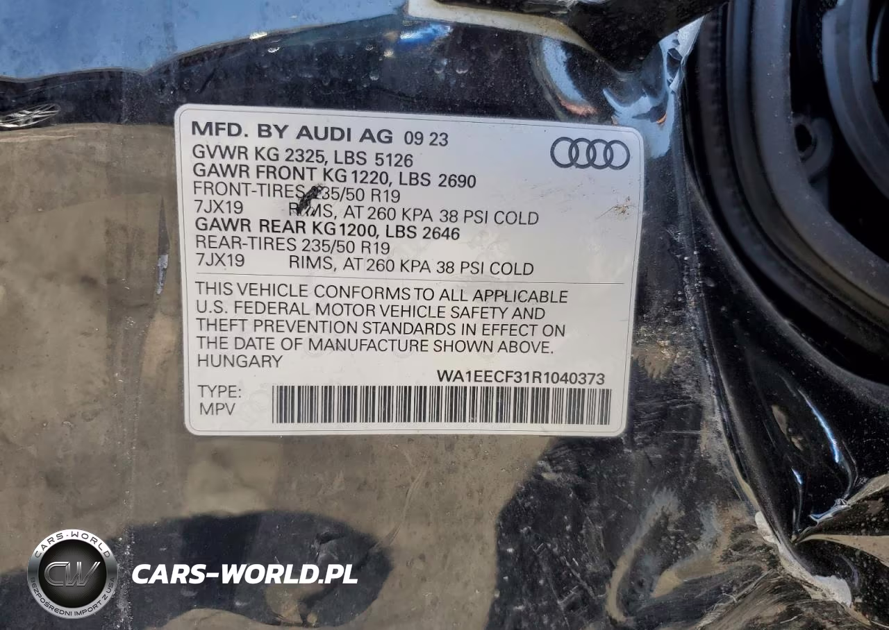 2024 Audi Q3 Premium Plus S Line 45 Premium Plus S Line 45 VIN:WA1EECF31R1040373 - 12