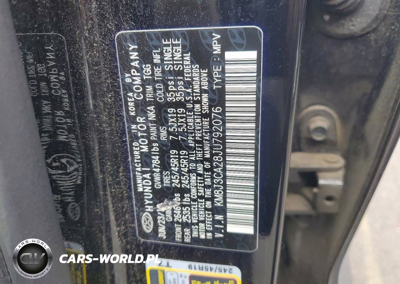 2018 Hyundai Tucson Value VIN:KM8J3CA28JU792076 - 12
