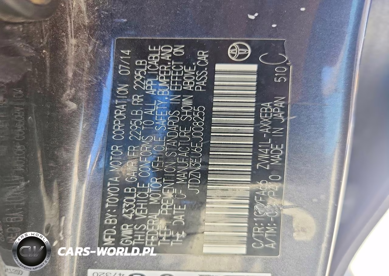 2014 Toyota Prius V Two VIN:JTDZN3EU6EJ008255 - 12