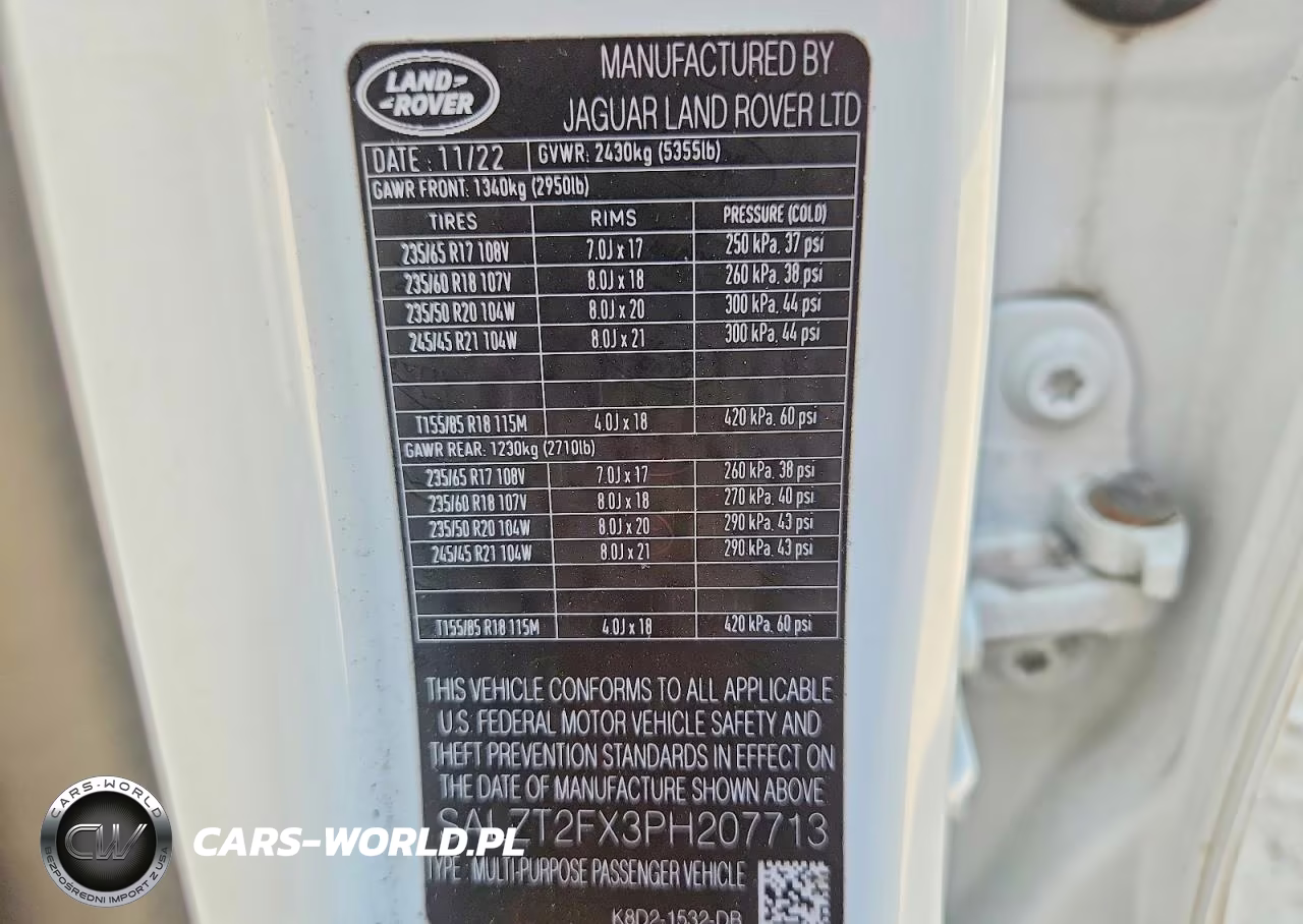 2023 Land Rover Range Rover Evoque R-Dynamic S VIN:SALZT2FX3PH207713 - 13