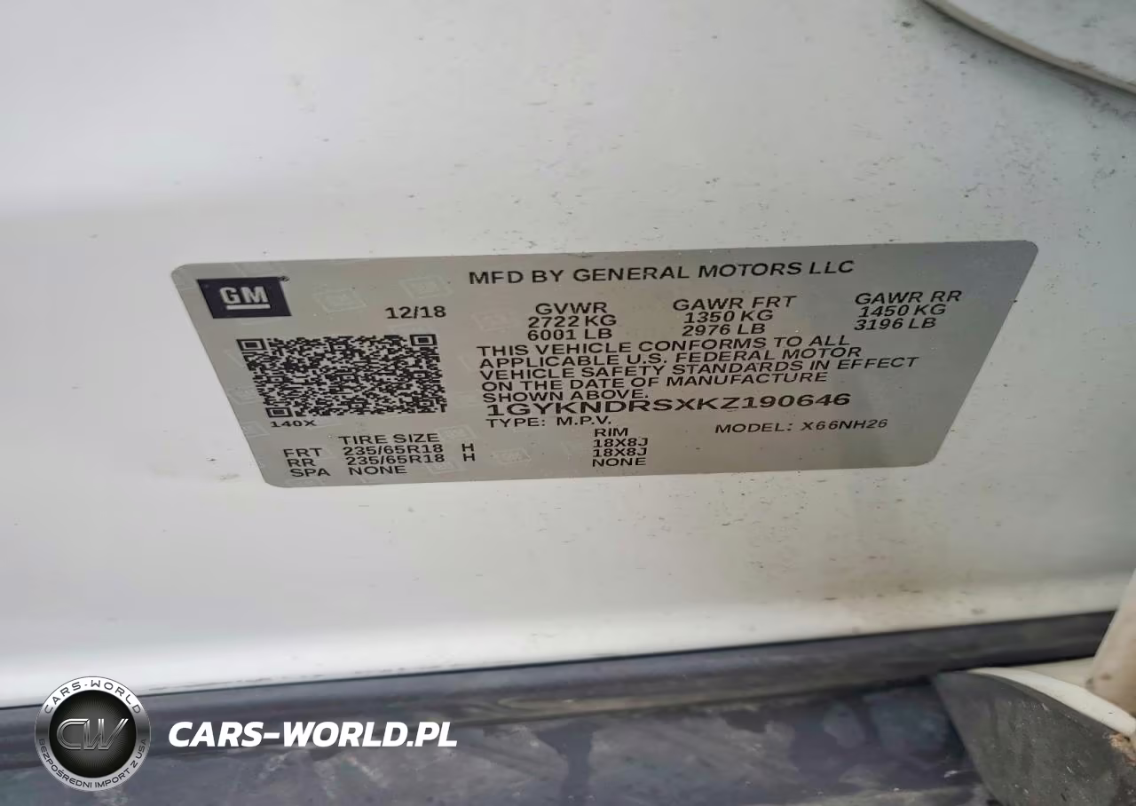 2019 Cadillac Xt5 Luxury VIN:1GYKNDRSXKZ190646 - 13