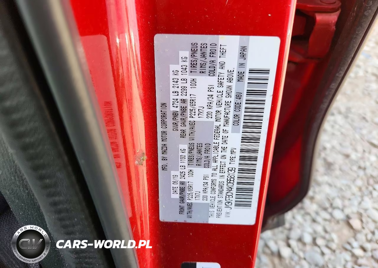 2019 Mazda Cx-5 Touring VIN:JM3KFBCM4K0658139 - 14