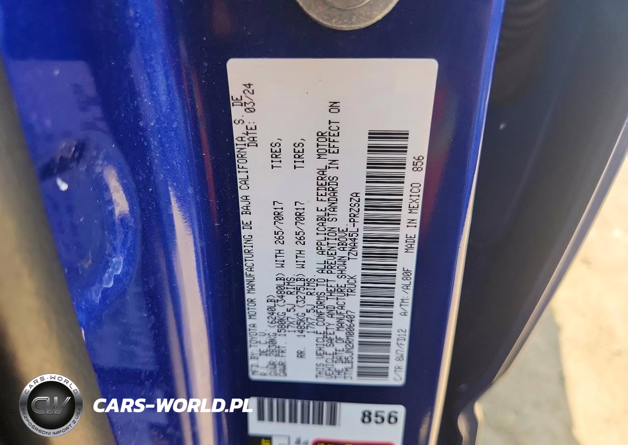 2024 Toyota Tacoma Sr5 VIN:3TMLB5JN2RM006407 - 12