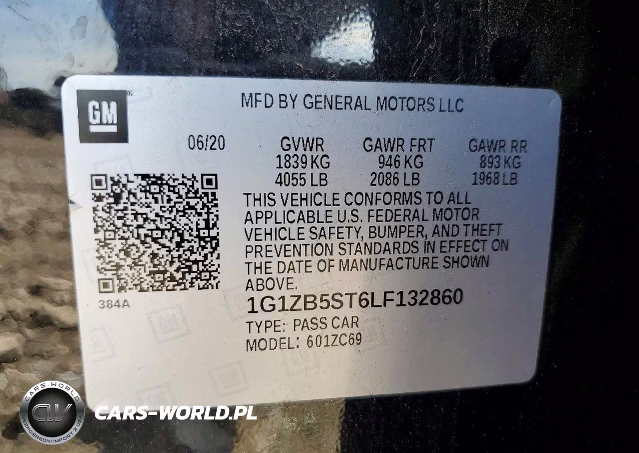2020 Chevrolet Malibu Ls VIN:1G1ZB5ST6LF132860 - 12