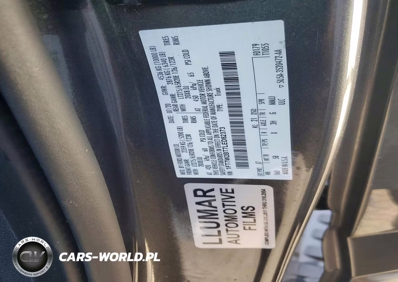 2020 Ford F250 Super Duty VIN:1FT7W2BT7LED82373 - 13