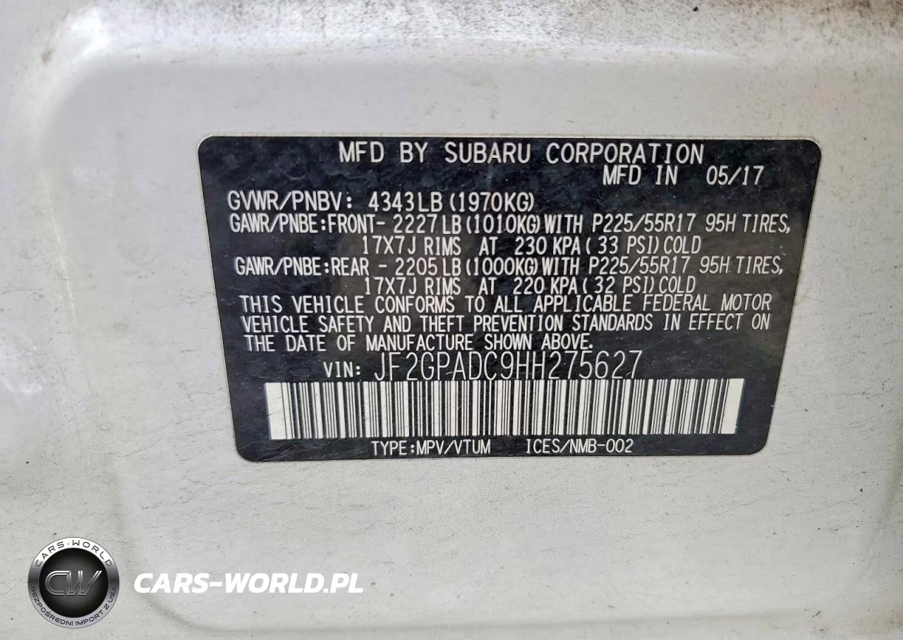 2017 Subaru Crosstrek Premium VIN:JF2GPADC9HH275627 - 13