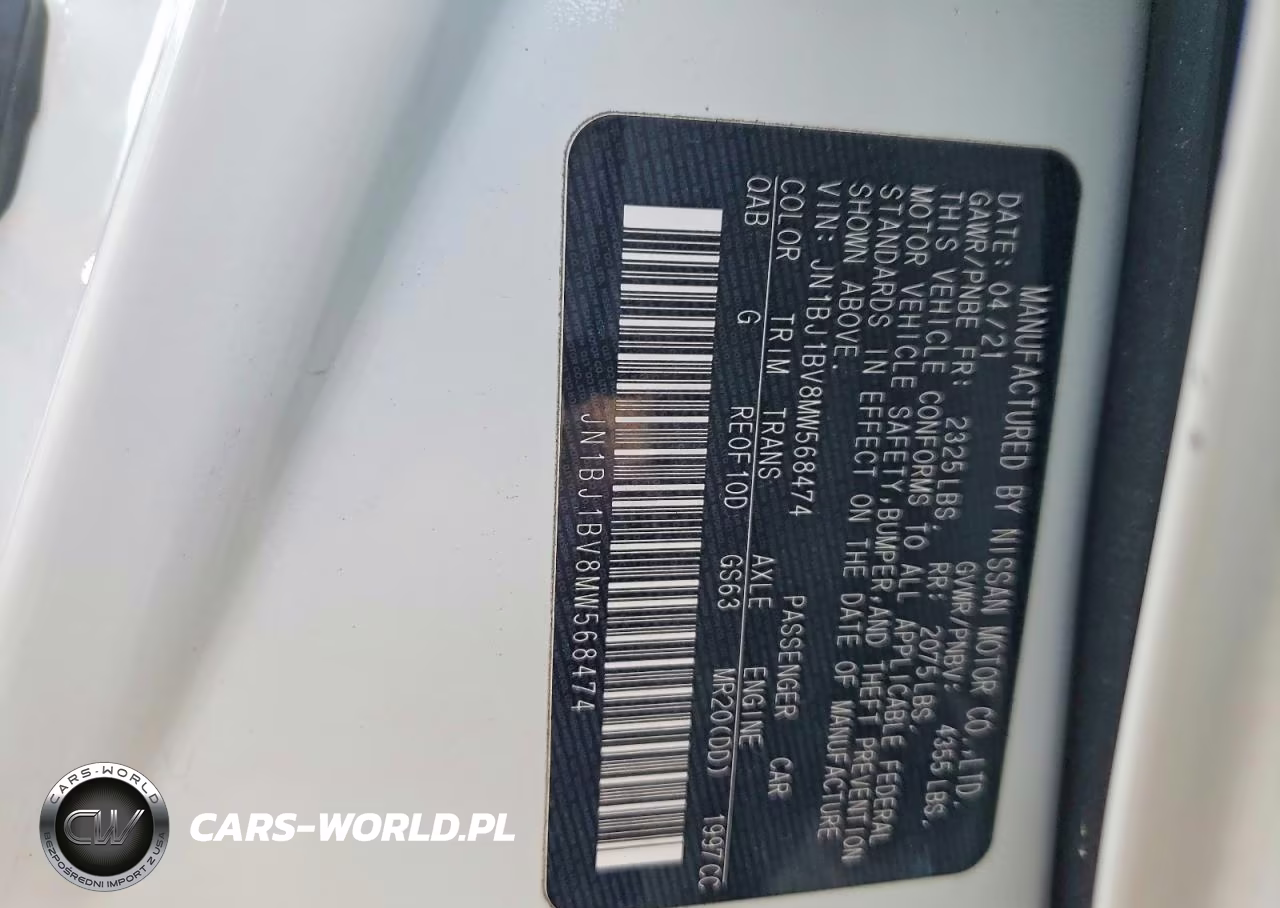 2021 Nissan Rogue Sport Sv VIN:JN1BJ1BV8MW568474 - 13