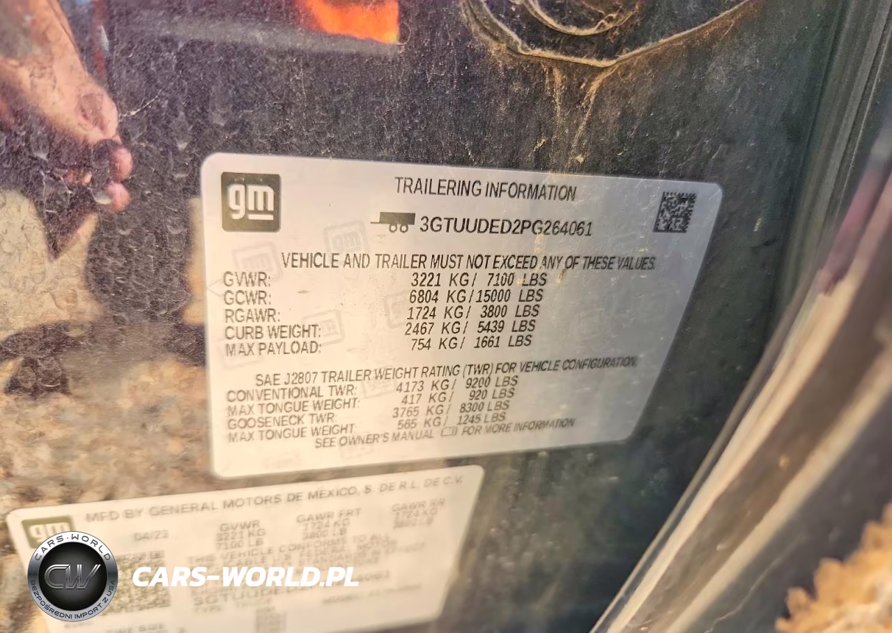 2023 GMC Sierra K1500 Slt VIN:3GTUUDED2PG264061 - 12