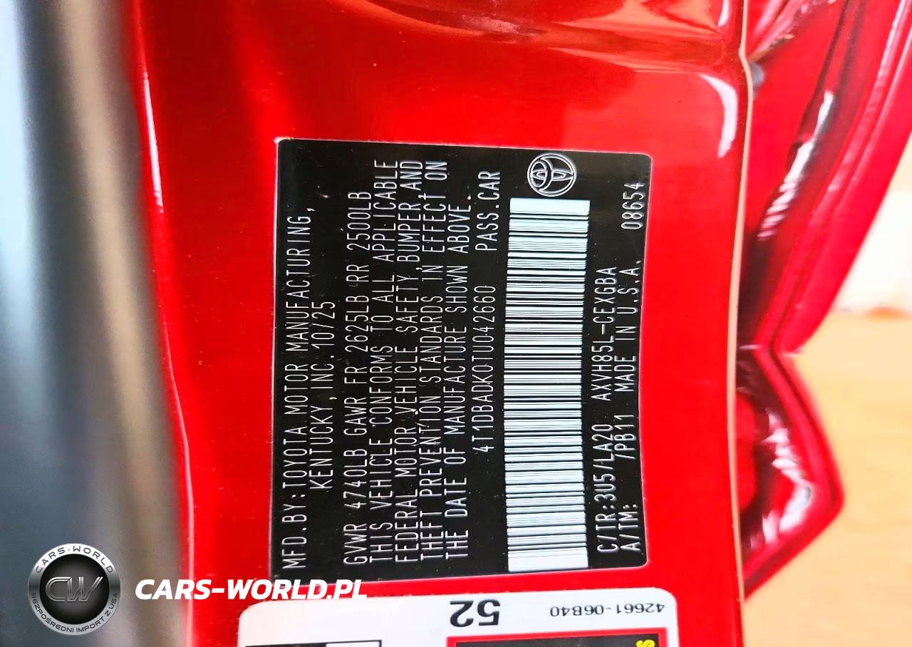 2026 Toyota Camry Xle VIN:4T1DBADK0TU042660 - 12