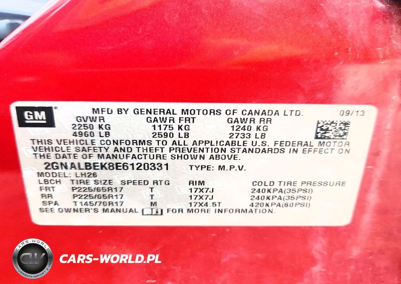 2014 Chevrolet Equinox Lt VIN:2GNALBEK8E6120331 - 13