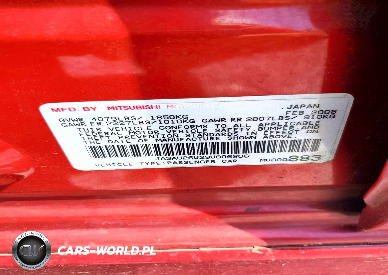 2009 Mitsubishi Lancer Es-Es Sport VIN:JA3AU26U29U006806 - 12