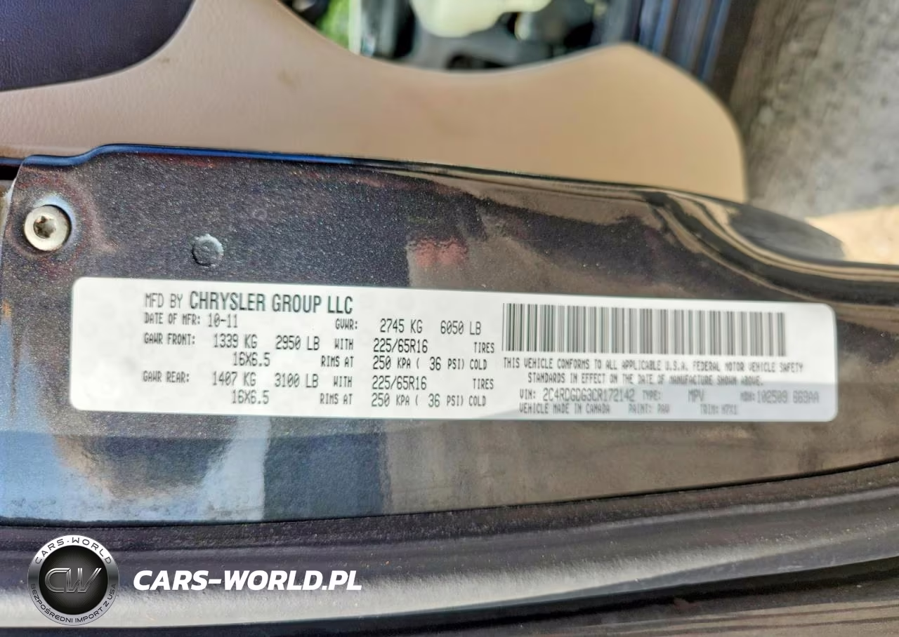2012 Dodge Grand Caravan Crew VIN:2C4RDGDG3CR172142 - 13